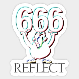 Angel Number 666: REFLECT Sticker